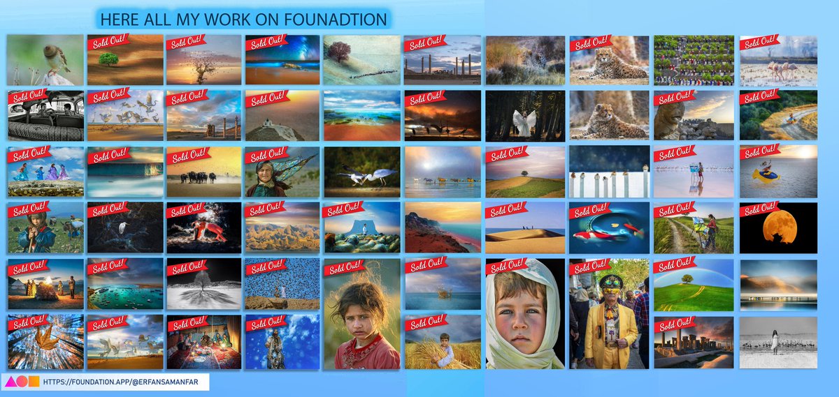Hello my dear friends.
I am Erfan and I have been working in the field of photography for about 15 years. 📸📸
My favorite genre is nature and culture.

Here all my work on <a href="/foundation/">Foundation 🌐</a> .
Thank you for visiting and supporting my gallery.
foundation.app/@Erfansamanfar
#nftphotography