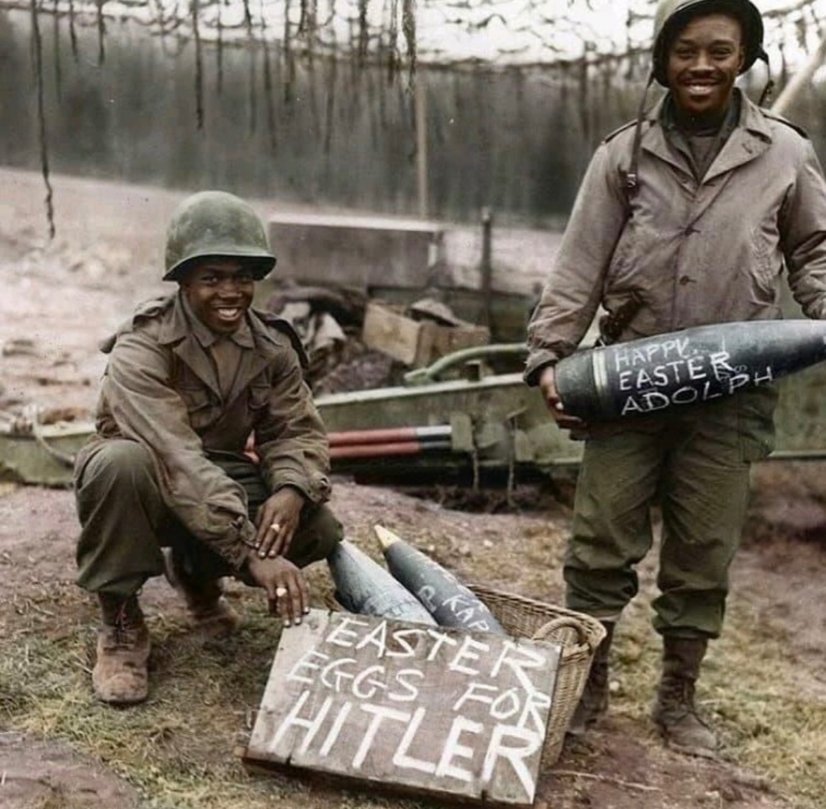 Easter eggs for Hitler, 1945.