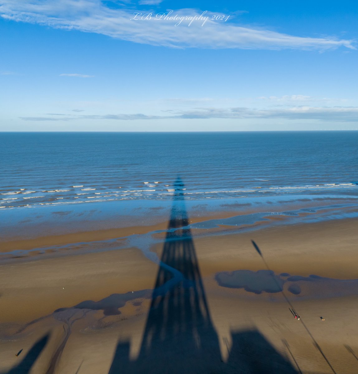 A beautiful start to the morning here in Blackpool with a great shadow of the Blackpool Tower. #Blackpool #sunrise #Blackpooltower #Blackpoolcouncil #sunnyday #weather #VisitBlackpool