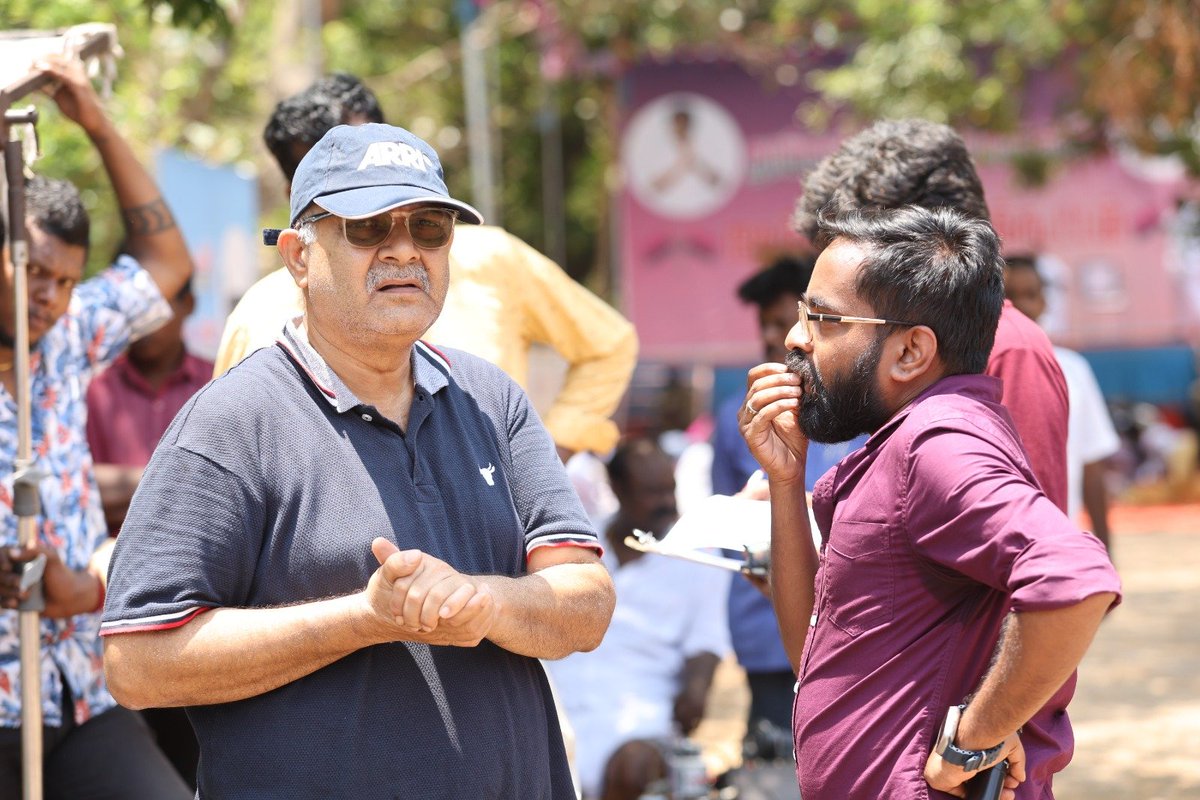 In between shots with promising dir of the year, Rahul Ashok.