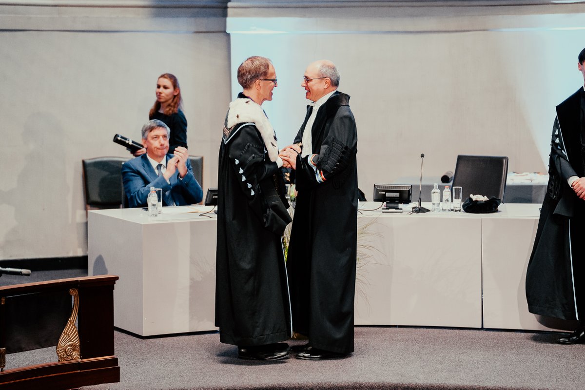 Honorary Doctorate from Ghent University My sincere gratitude goes to my honorary promotors Veronique Van Speybroeck & Kevin Van Geem, who gave a very nice laudatio (youtube.com/watch?v=OpLT41…) & made March 22 an unforgettable day for me & my family @ugent ugent.be/en/ghentuniv/h…