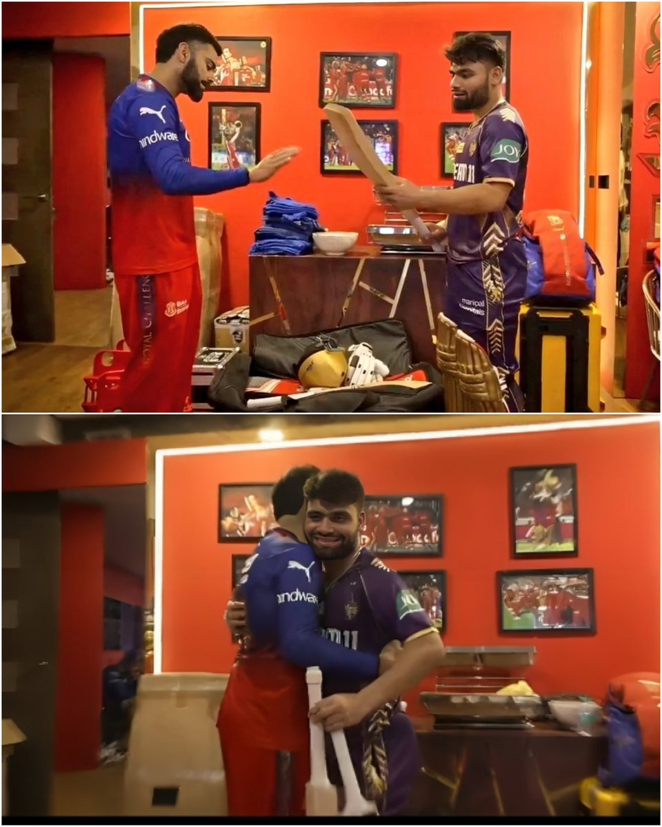 The bond we love to see! 💜❤️ 📸: @RCBTweets