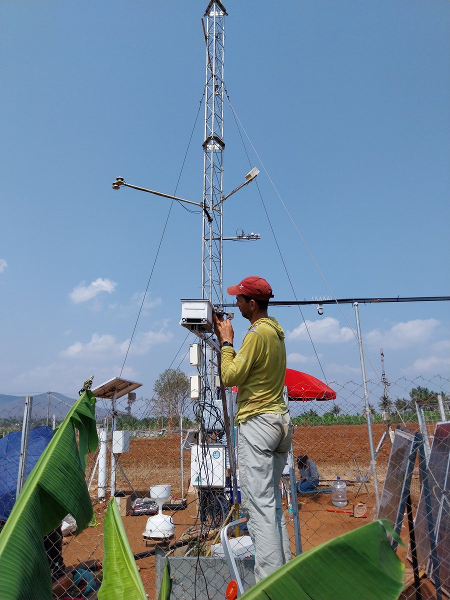 The culmination of a great field campaign to the fields of Berambadi, India to set up and observe the eddy covariance flux tower and the Bowen tower to monitor the vegetation carbon and water fluxes