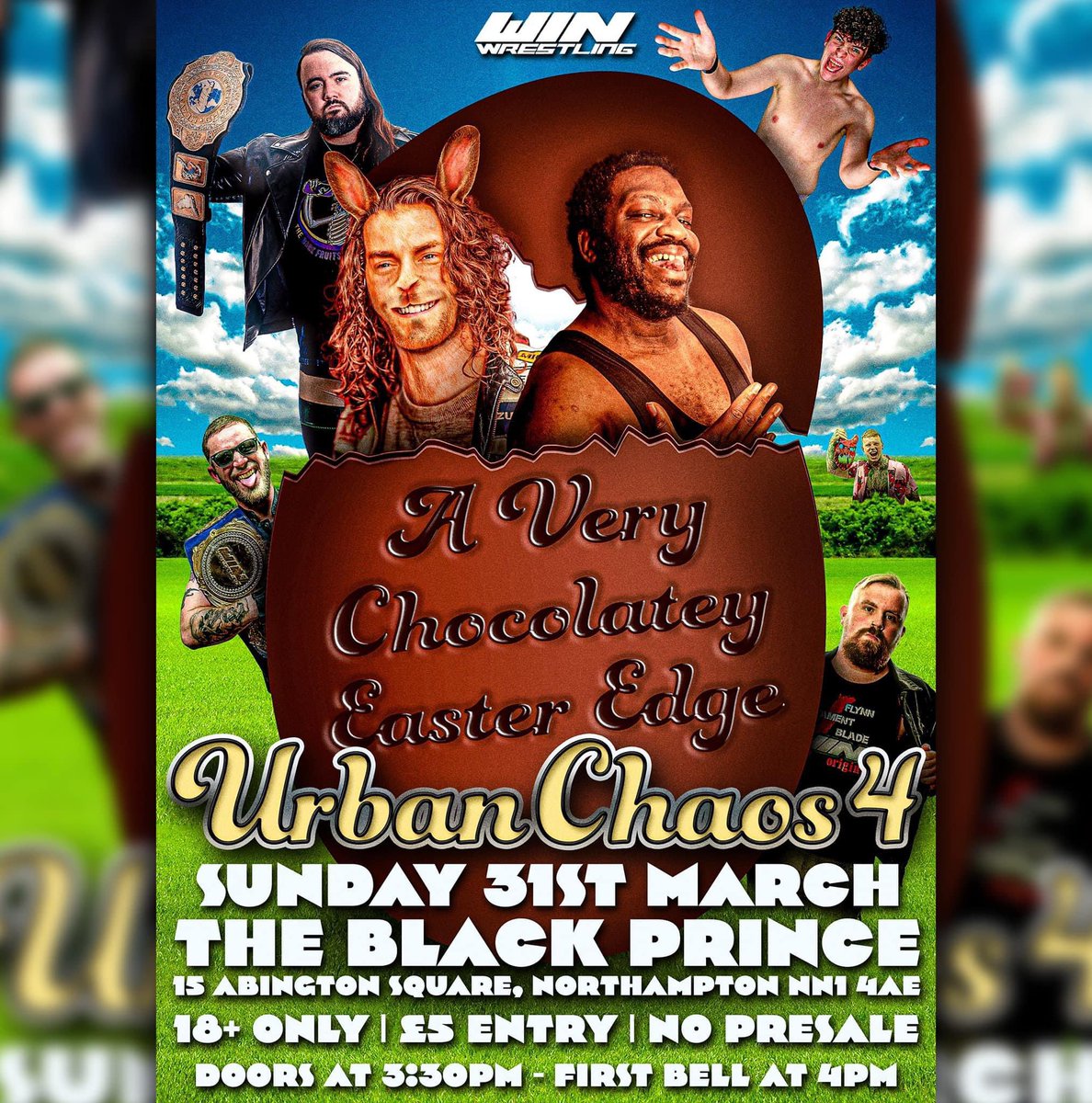 THIS SUNDAY @WIN_Wrestling make their return for what may be one of their most stacked 18+ cards to date!! The main event is scheduled for the WIN Heavyweight Championship with the Dark Fruits Daddy David Grant taking on the Body Mod God Alister Sixx in a TABLES MATCH! £5 entry