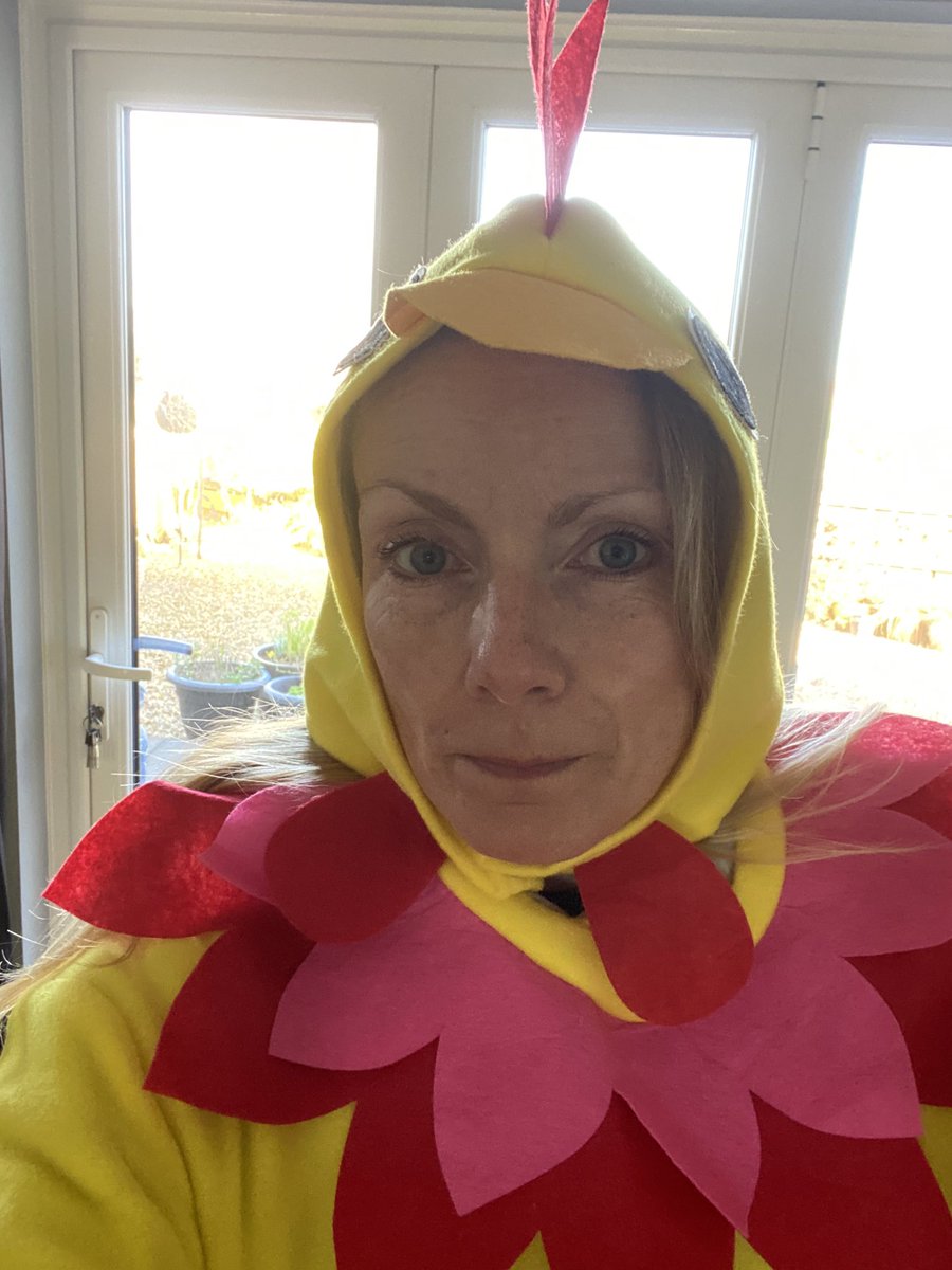 steamchick's tweet photo. All ready to go collecting for @VETERANSCHARITY today in Barnstaple! Come along and say hi! #EasterEggs #charity #imachicken https://t.co/H2Hol5BXde