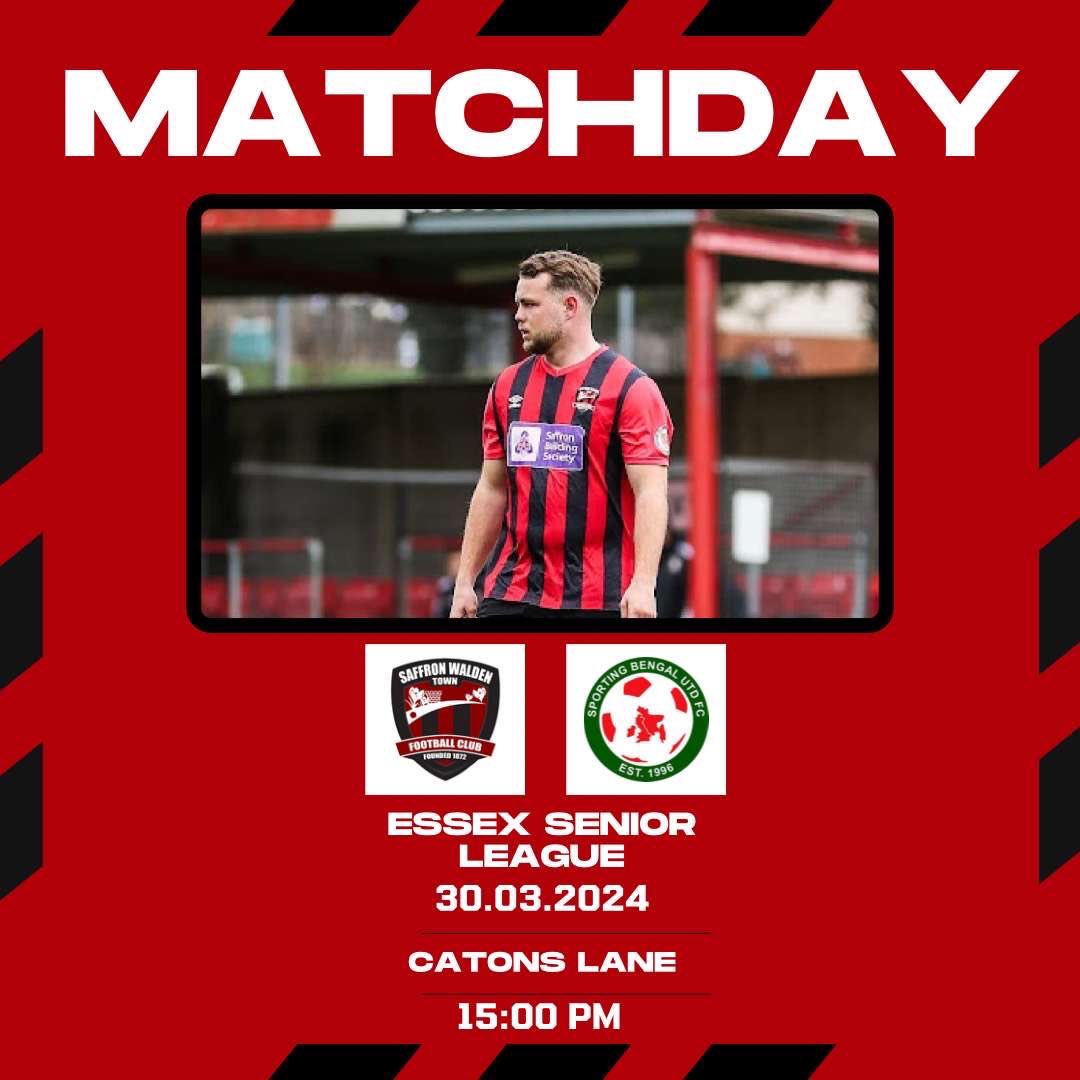 MATCHDAY!!! 🆚 @SportingBengal 🏟️ The Lane 🏆 @EssexSenior ⏰ 3pm KO Ten days after our last meeting ended 0-0, let’s pack out the Lane to give these boys the support they deserve against a fellow playoff challenger #upthebloods ❤️🖤