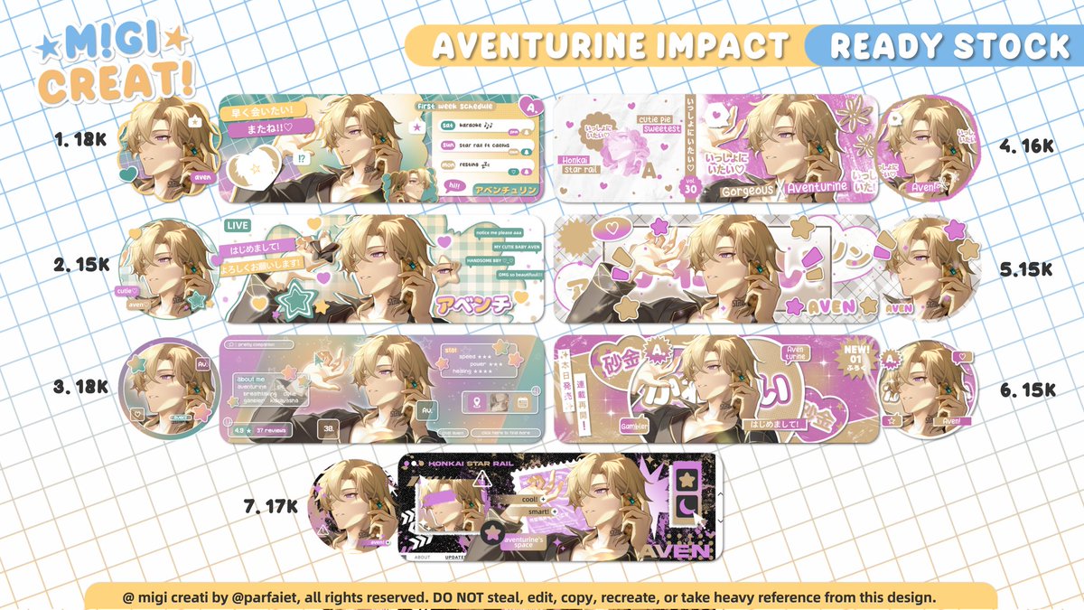 parfaiet's tweet photo. bole tolong he lp repost/rt/likenya? makasihh!!! 

haiii migi bawa layout ready stock aventurine art baru bangun tidur!! bisa ditake nanti jam 7pm atau take lebih cepat mulai jam 16.30 wib dengan fee +3k each!! yang minat check👇

#zonauang #zonaba #zonajajan https://t.co/V47DoIQ8W2