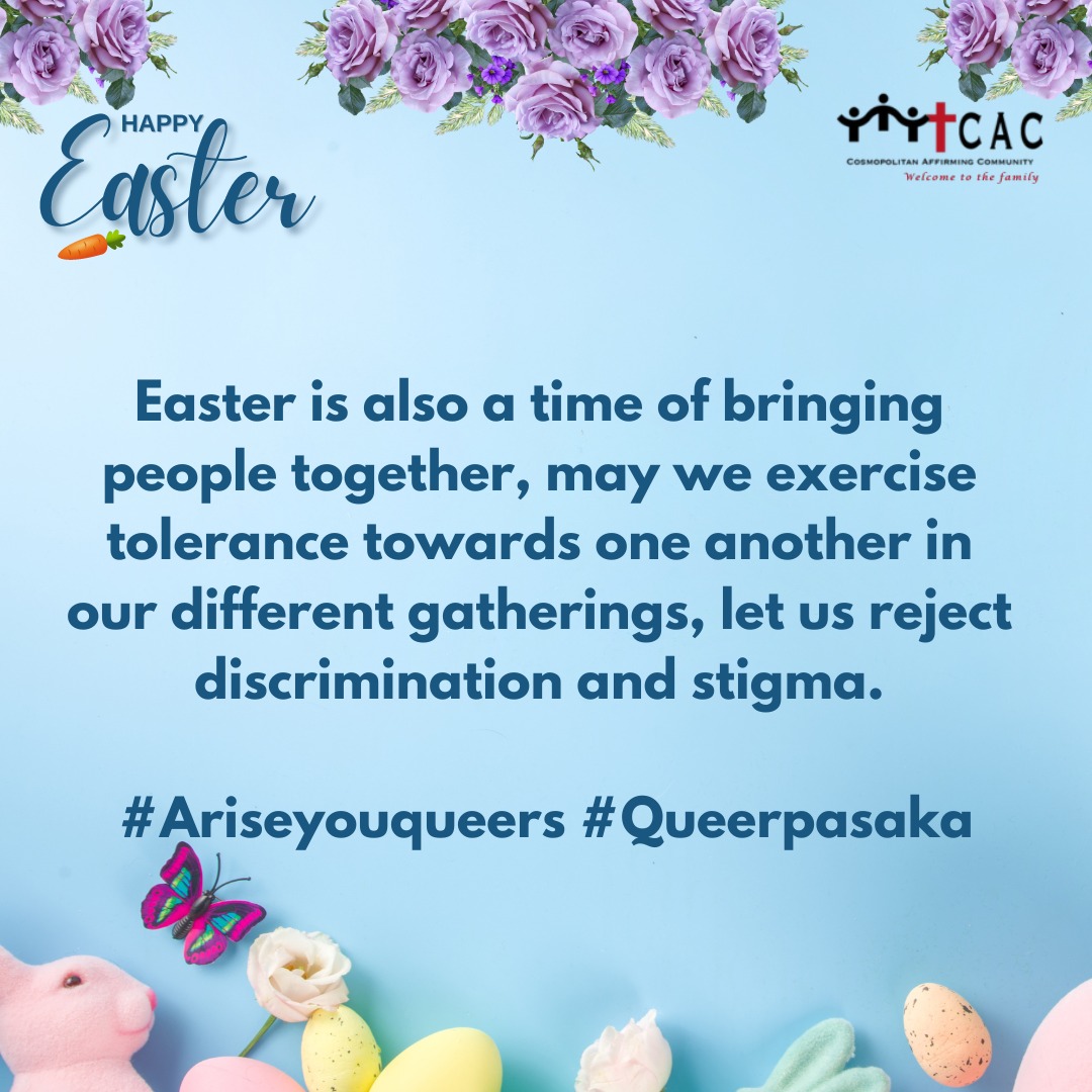 CAC_Ke's tweet photo. #CACke
#ResilienceInAction
#AriseYouQueers
#QueerPasaka
#HolySabbath
#HappyEaster https://t.co/y6k1G1SXOo
