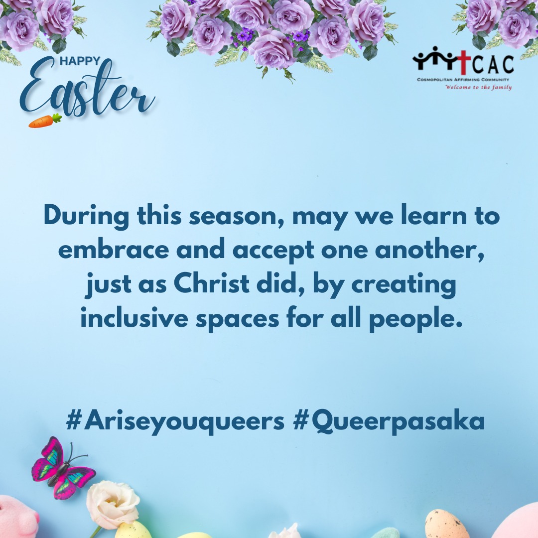CAC_Ke's tweet photo. #CACke
#ResilienceInAction
#AriseYouQueers
#QueerPasaka
#HolySabbath
#HappyEaster https://t.co/y6k1G1SXOo