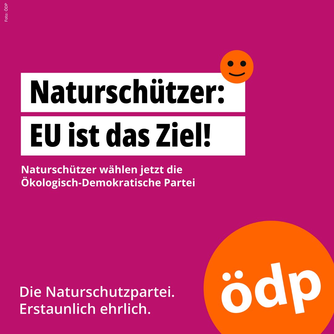 Der Bundeswahlausschuss hat 35 Parteien für die Europawahl am 09.06.2024 zugelassen. Die Ökologisch-Demokratische Partei (ÖDP) - Die Naturschutzpartei tritt an für ein demokratisches, sozial gerechtes 🇪🇺 Europa, das den Herausforderungen unserer Zeit zukunftsorientiert begegnet.