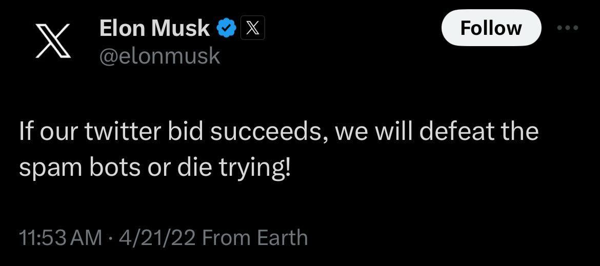 Looks like Musk chose the 2nd option then