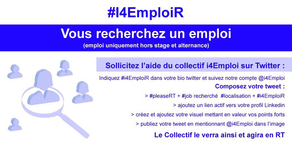 Talent en recherche de job ? notre collectif bénévole t’aide à booster ta visibilité 🚀 1️⃣ Inscris #i4EmploiR dans ta bio✍️ 2️⃣ Découvre les pré-requis ici👇 3️⃣ Follow notre compte🙏 4️⃣ Oublie mail et tel😉 5️⃣ Visuel & lien Linkedin ➕ 6️⃣ Go 🚀 #Emploi #i4EmploiR @i4Emploi