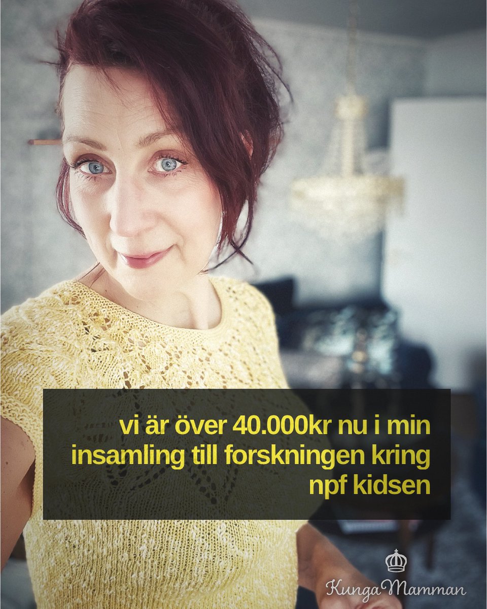Att kunna göra skillnad både nu och sen för att göra en liten del av den här världen till en bättre plats kring NPF kidsen 👑

Idag passerade min egna insamling till <a href="/Hjarnfonden/">Hjärnfonden</a> fina 40.000kr - vi kan alltid göra det lilla som tillsammans med andra blir till det stora 🙏🏻