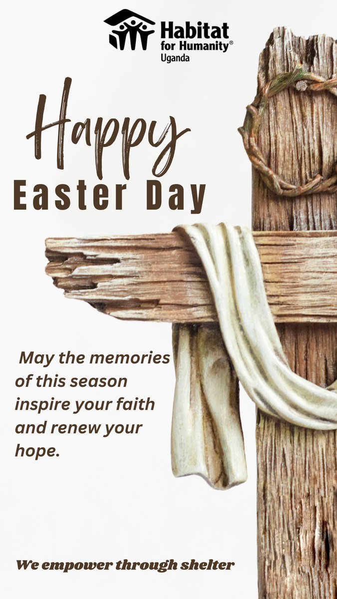 Happy Easter from Habitat for Humanity Uganda to you all. May we use this time to reflect on God's love and the different ways we continue to put that love into action. ❤️ #easter2024 #love