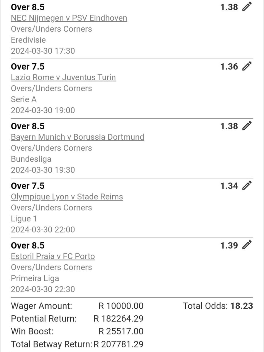 phungashe390542's tweet photo. I have invested R14k for today so it's all or nothing.Corners Slip. X6DC7AC44 https://t.co/NgXMd1EjPO
Please,don't mind my wager,it's  bookie's money trying to multiply it and don't laugh at me when I am losing,its gambling which it's all about predictions...No Master here!!! https://t.co/7jjPb0GSeE