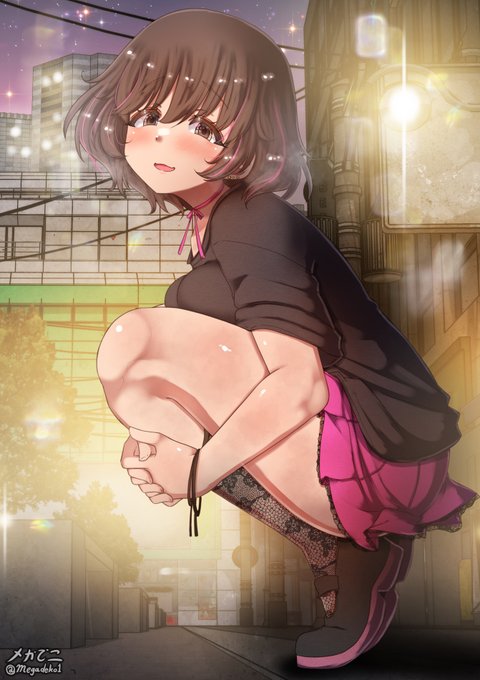 この前仕事に行った所でこんな感じの女の子たちをたくさん見たので、地雷系の優花里ちゃんを描きました。 