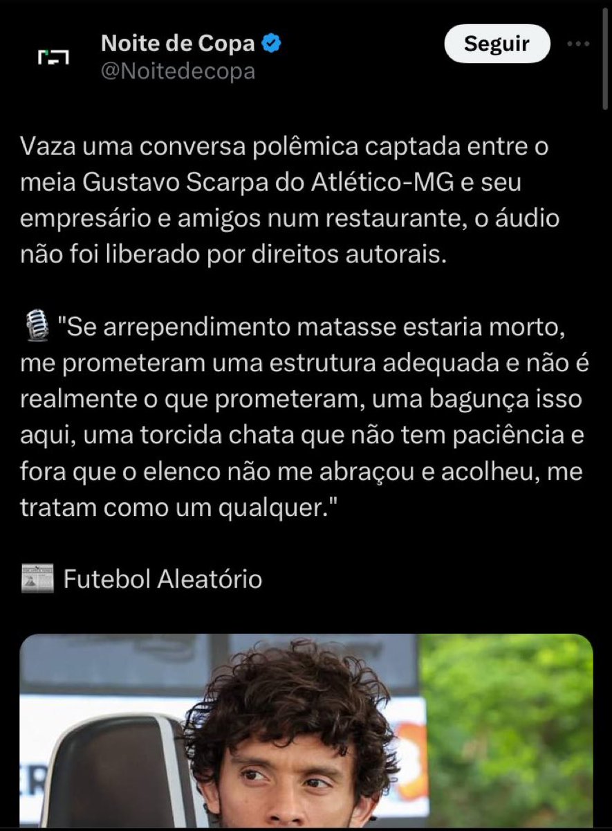HENRIQUE ROCHA (@henriquevrocha) on Twitter photo Vai tomar UF da torcida do Galo toda só pra aprender a não fazer graça e postar Fake News em véspera de Final com Clássico!
Que palhaçada hein <a href="/Noitedecopa/">Noite de Copa</a>
Alô moçada bora parar de seguir essa página que solta Notícia falsa velha e já desmentida só pra tumultuar! Vai tomar UF da torcida do Galo toda só pra aprender a não fazer graça e postar Fake News em véspera de Final com Clássico!
Que palhaçada hein <a href="/Noitedecopa/">Noite de Copa</a>
Alô moçada bora parar de seguir essa página que solta Notícia falsa velha e já desmentida só pra tumultuar!