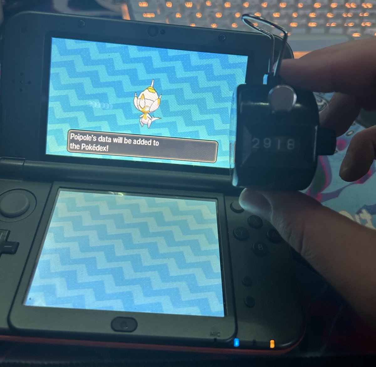 jer300s's tweet image. Shiny Poipole after 2918 soft resets!

My first Gen 7 shiny, and it’s such a good one! Also the first hunt I kept track of the encounters