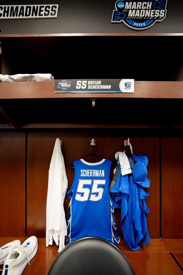 CThedinga's tweet photo. Tonight was only the end of Baylor Scheierman’s *college* career, many bright days ahead. 

Going to miss watching him in this uniform.

2,233 points

1,257 rebounds

580 assists

356 three pointers

The only player in college basketball history to have those career numbers. https://t.co/BllRCQYI8X