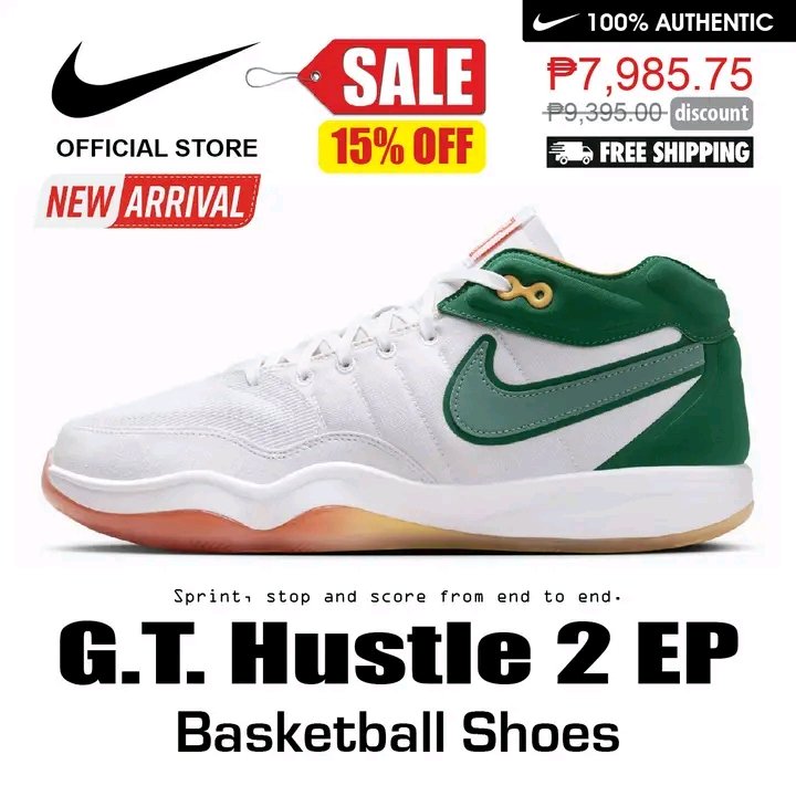 Nike G.T. HUSTLE 2 EP [Men] White BUY HERE: invol.co/clkxfgo #Nike #NikePH #NikePH5 #NikeSportsPH #NikePHStore #NikeGTHustle #NikeGTHustle2 #NikeGTHustle2EP #GTHustle #GTHustle2 #GTHustle2EP #NikeBasketball #BasketballShoes #NikeBasketballShoes #Basketball #Men #Shoes