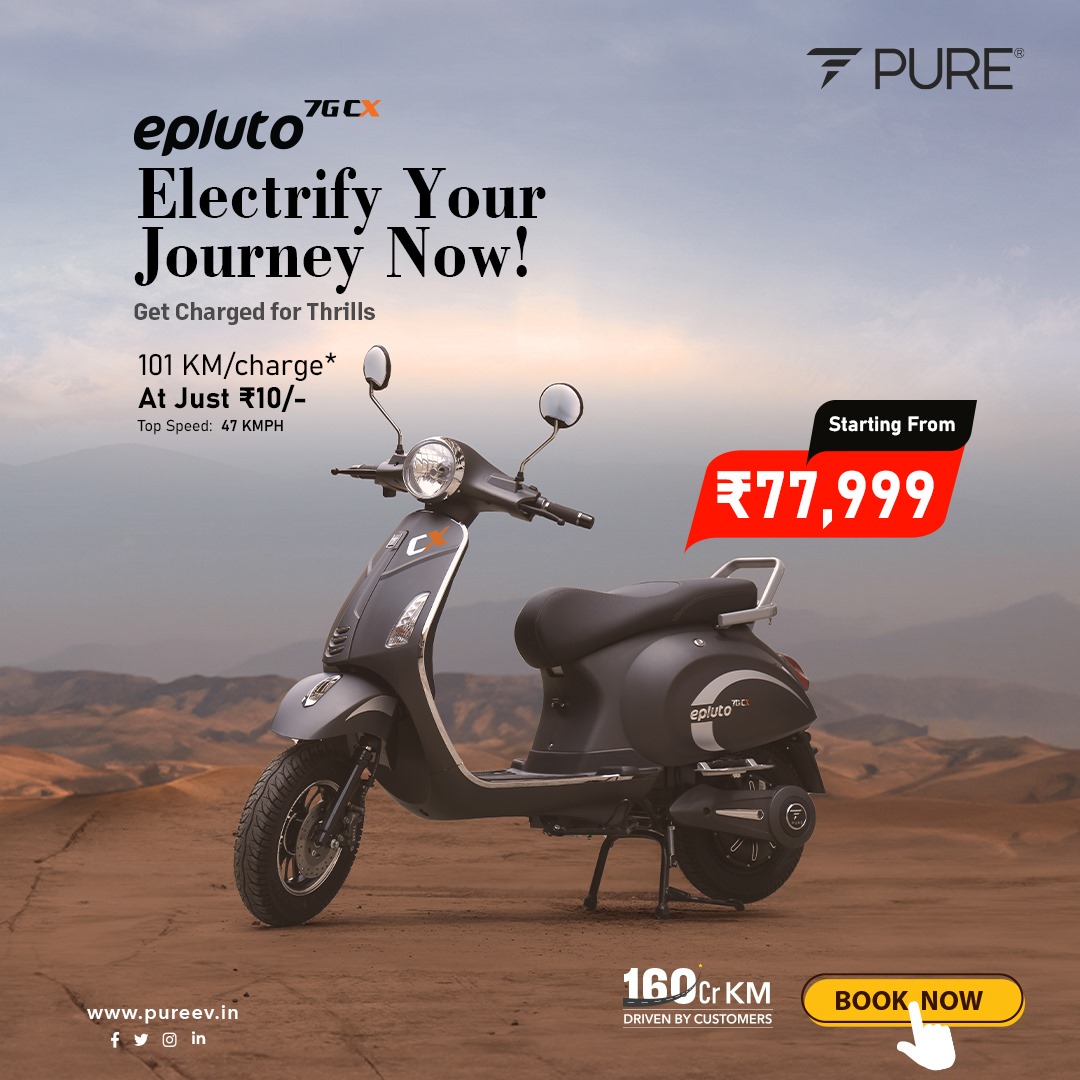 Electrify Your Journey Now ! Get Charged for Thrills

For More Info Visit:  pureev.in/epluto

#PUREEV #epluto7gcx #electricscooters #electricscooter #ElectricVehicles #SwitchToElectric