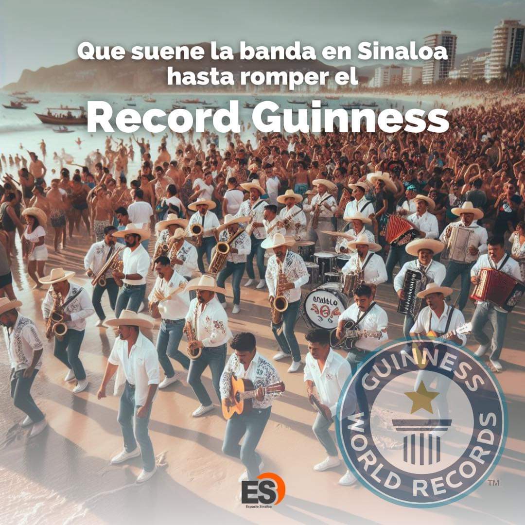 Mr_Civico's tweet image. Los quisieron callar y ahora van por el récord 🤞🏻
🙌🏻 ¡La tocada de 🎺🥁 #Banda #Sinaloense 😍 más grande del mundo en #Mazatlán 🏝️! 

Después de que turistas extranjeros se quejaran sobre el ruido y peticiones de hoteleros para prohibir la música de banda en Mazatlán, los músicos…