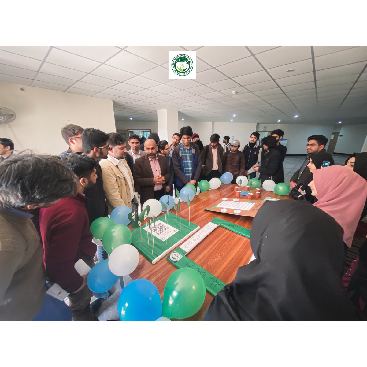 2024Ecap's tweet photo. Excitement filled the air as Mechanical Engineering department inaugurated its green desk for ECAP 2024. Prof. Dr. Amjad Hussain graced the event with his presence, symbolizing a commitment to sustainability. https://t.co/OqfbqE3P8Q
