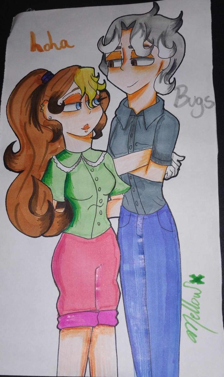 CottonCandy454's tweet image. Rediseño de mi versión de #BugsBunny y #lolabunny humanizados