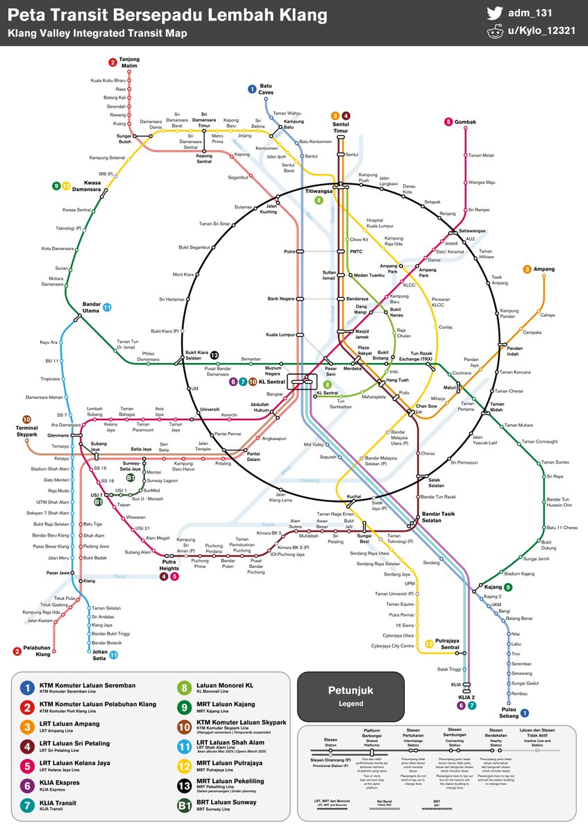 adm_131's tweet image. I redesigned the Klang Valley Integrated Transit Map!

RTs Appreciated!