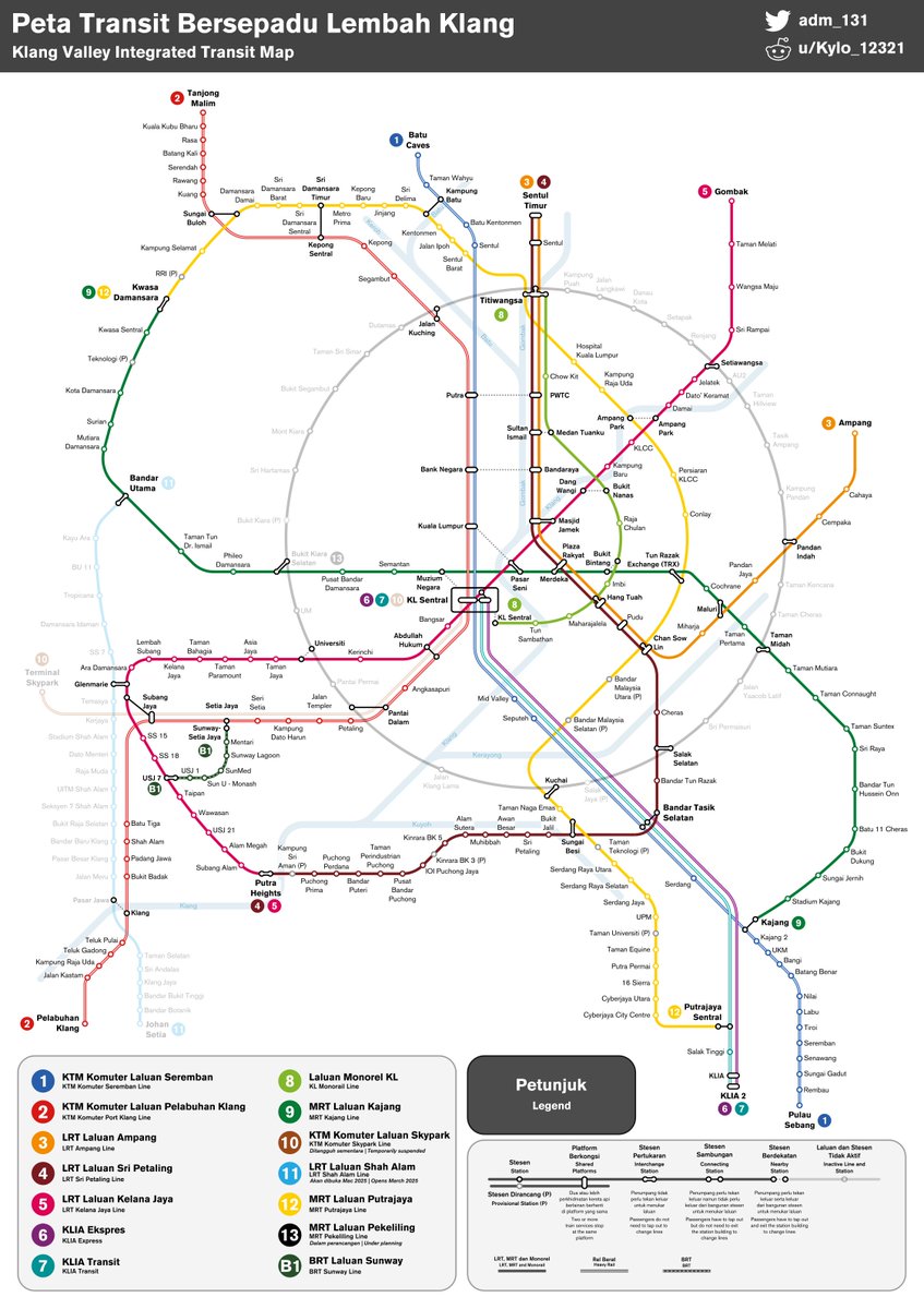 adm_131's tweet image. I redesigned the Klang Valley Integrated Transit Map!

RTs Appreciated!