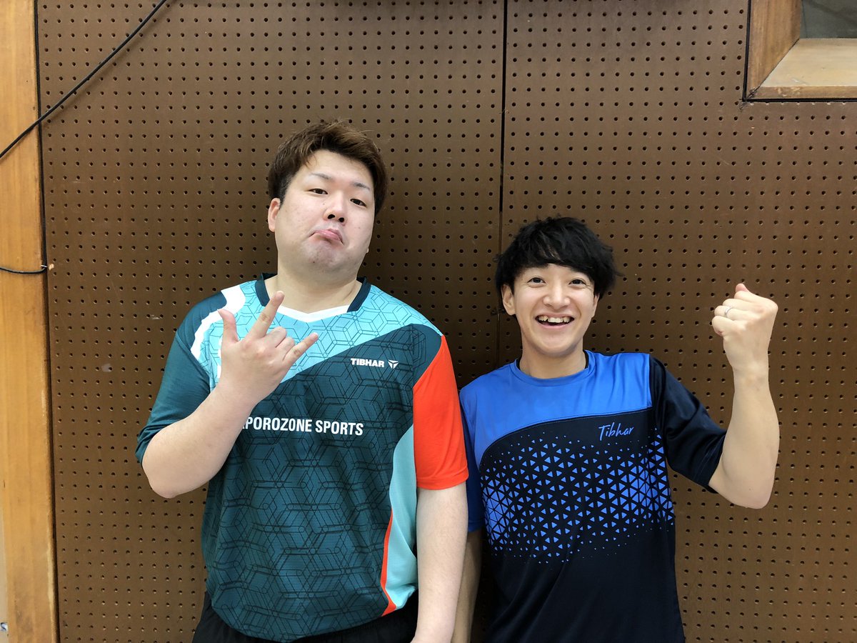 Launchers2019's tweet photo. 全日本ラージ予選、福岡さん通過
全国ラージ予選、宮前通過

ラリー多すぎて、2人ともバテておりますが、これから多球練習じゃ〜٩( 'ω' )و
(もう布団の中です、皆様お疲れ様でした、おやすみなさい！)

#TIBHAR
#ラージボール
#ランチャーズ
#リンフォートパワー最高
#3度の飯より卓球が好き https://t.co/PwAGMfhL6h