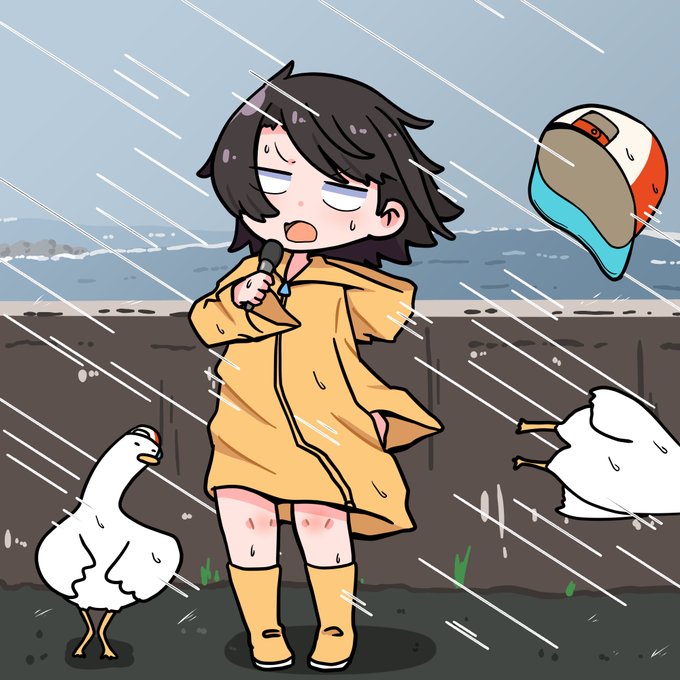 「茶髪 雨」のTwitter画像/イラスト(新着)