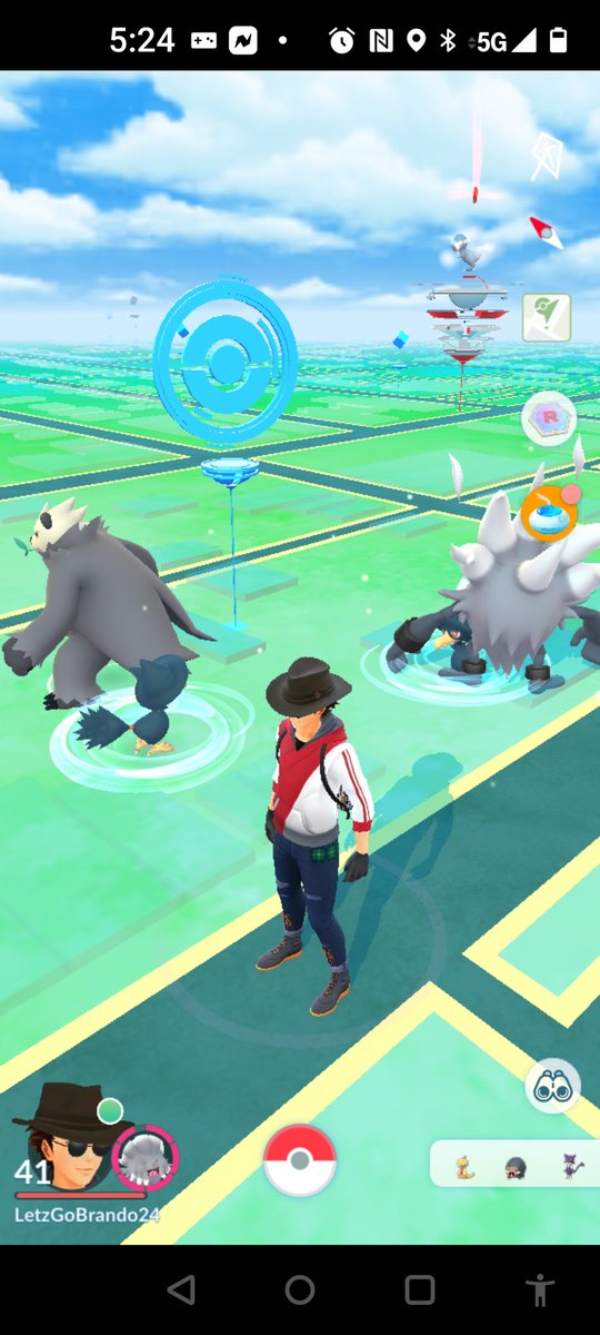 Look pangoro in the wild in Ohio never thought I'd see this!