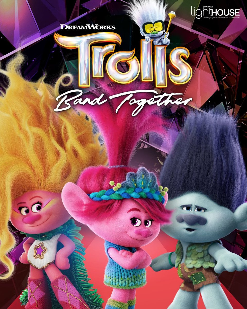 🍿Lighthouse Cinema Screening: Trolls Band Together 🗓️12th April at 6pm 🚪Doors open at 5:15pm 🎟️Ticket Prices: £3 Adult | £2.50 Child | £10 Group of 5 Ticket link 👉 ticketsource.co.uk/liverpool-ligh…