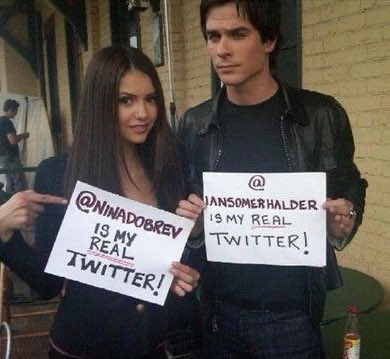 romlver's tweet photo. Nina and Ian BTS of The Vampire Diaries #nian #delena #tvd https://t.co/TPSX1F8vTl