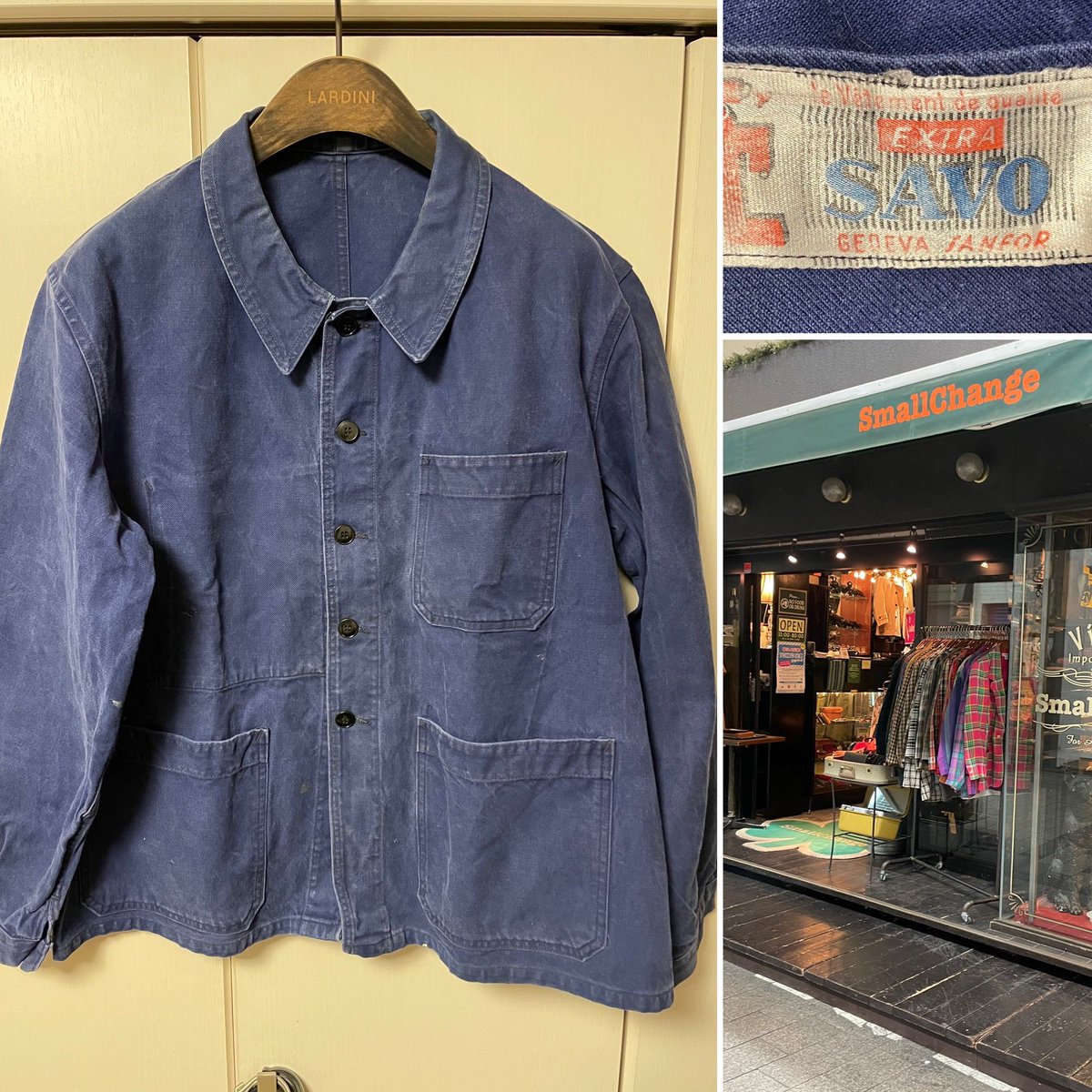 cafestyle's tweet image. #SmallChange
*
SAVOコットンツイルフレンチワークジャケット　🇫🇷
70-80年代
*

#savo #コットンツイルフレンチワークジャケット #コットンツイル #フレンチワーク #フレンチワークジャケット 
#スモールチェンジ #古着屋 #高円寺 #古着 #古着屋めぐり