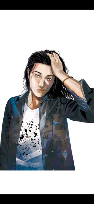 「hand in own hair jacket」 illustration images(Latest)