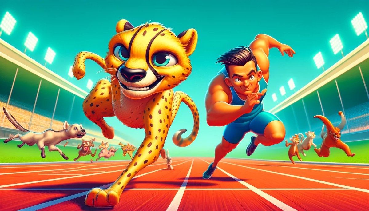 NoreenAmir51485's tweet image. "Who would win in a footrace: a cheetah with a slight limp or the fastest player from your favorite team? 🏃‍♂️💨 Tag your team, let's settle this once and for all! #SpeedShowdown #SportsDebate"