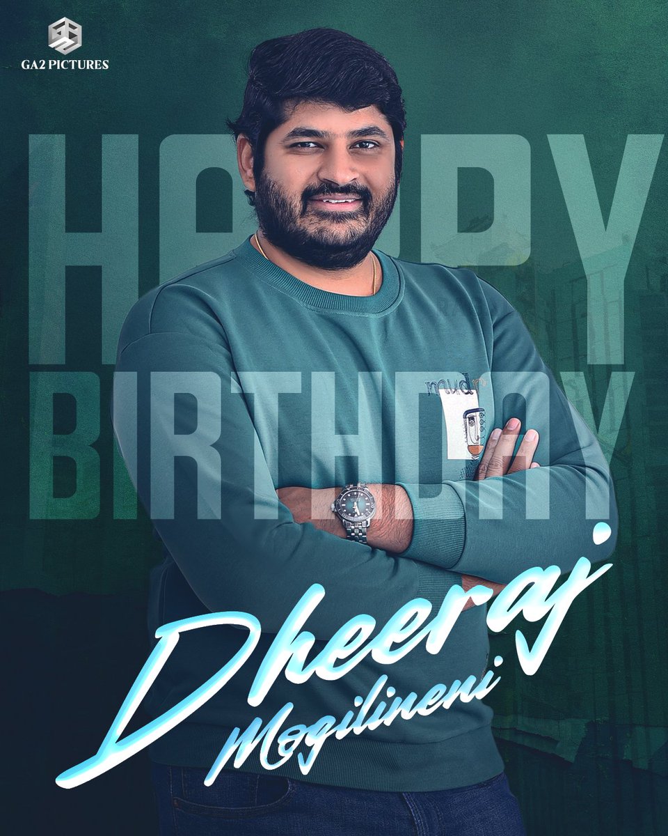 Wishing Happy Birthday to the zealous & dynamic producer @dhee_mogilineni ❤️ May your passion fuel countless blockbuster successes in the years ahead🤗🎉 #HappyBirthdayDheerajMogilineni