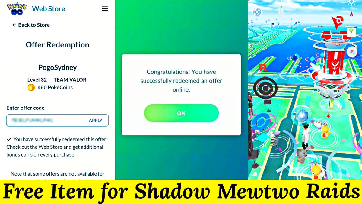 AllAboutInfo09's tweet image. 7B3ELFUMKLP4G

*Redeem this code to get Timed Research.*

store.pokemongolive.com/offer-redempti…

*Check this video to know how to redeem this code*

youtu.be/xL9lEKVEcf4

#pokemongo
#pokemongoredeemcode
#pokemongopromocode
#pokemongoapp