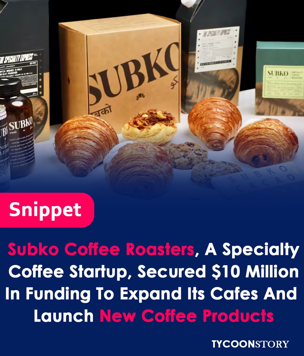 Subko Coffee Roasters, a specialty coffee and chocolate company, secured $10 million in funding
#CoffeeFunding #InvestmentRound #StartupNews #NikhilKamath #Zerodha #InvestorConfidence #FundingSecured #Expansion #TechEnabledCoffee #SpecialtyCoffee #EthicalSourcing @RahulReddySC