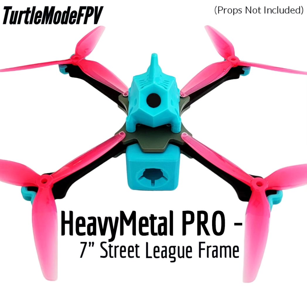 TurtleModeFPV's tweet image. Check Out Our New HeavyMetal PRO - 7&quot; Street League Line... Improved Durability... Same Spec Minimum Size... Same Weight... 🐧🏁🔥🔥🔥