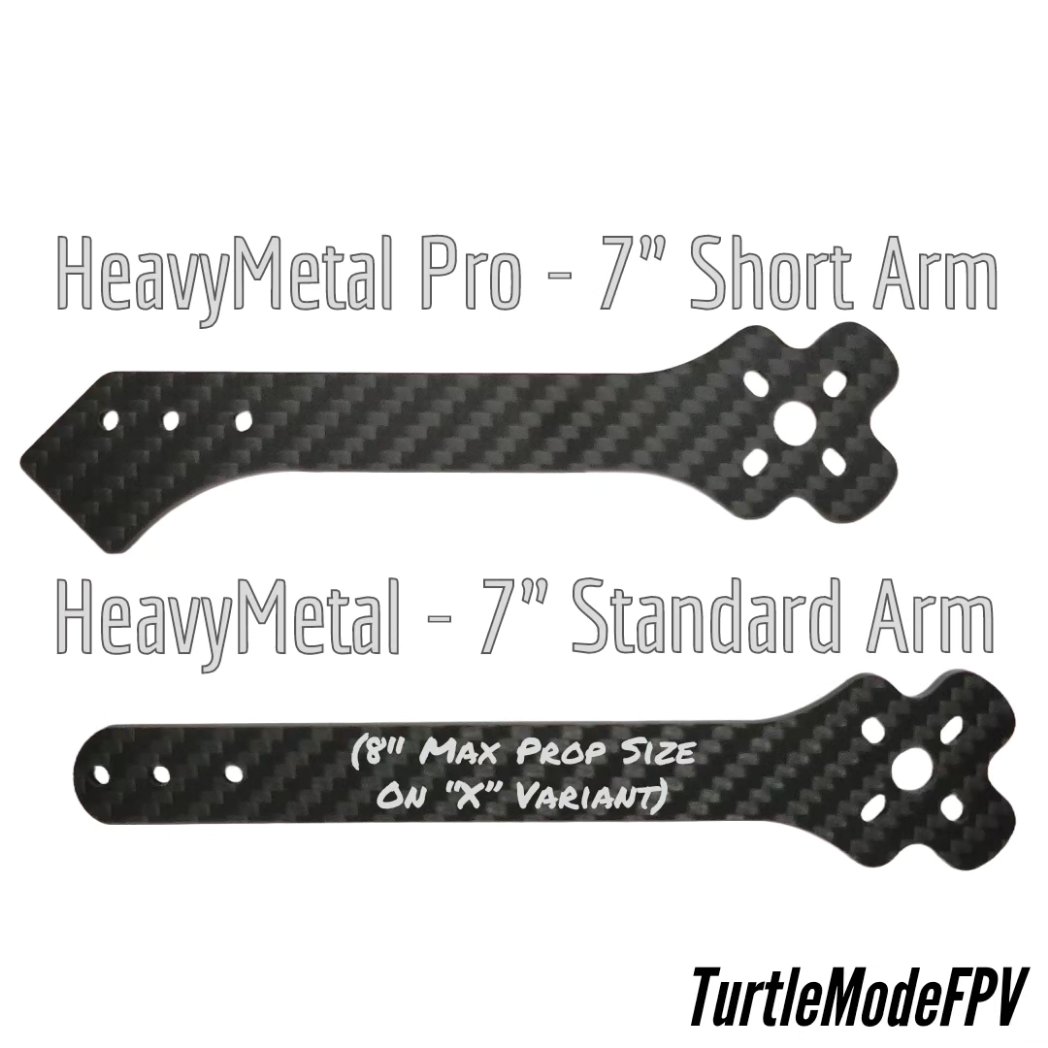 TurtleModeFPV's tweet image. Check Out Our New HeavyMetal PRO - 7&quot; Street League Line... Improved Durability... Same Spec Minimum Size... Same Weight... 🐧🏁🔥🔥🔥