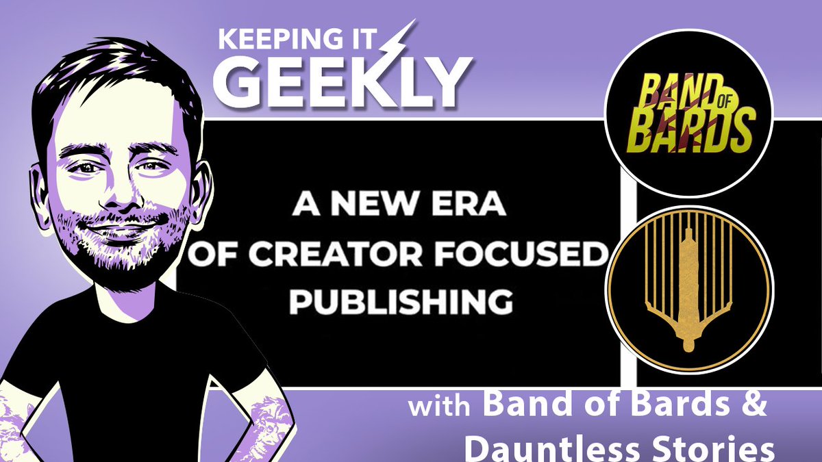 Yo yo-yo Geeks and Nerds what is up!? Wouldn't it be cool to sit down with @bandofbards & @DauntlesStories to chat about their partnership? Well, you're in luck! I will be live with @Martacuss & @HiMyNameisTophs tomorrow @ 11 AM EST to chat about that + much more! 🔗 in 🧵