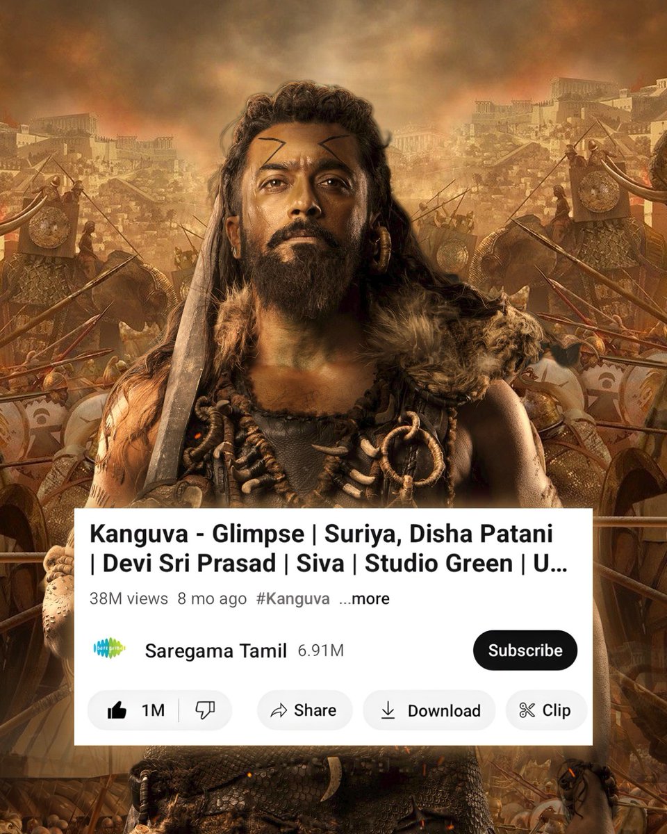 #Kanguva glimpse - ORGANIC 1 MILLION LIKES 🦅