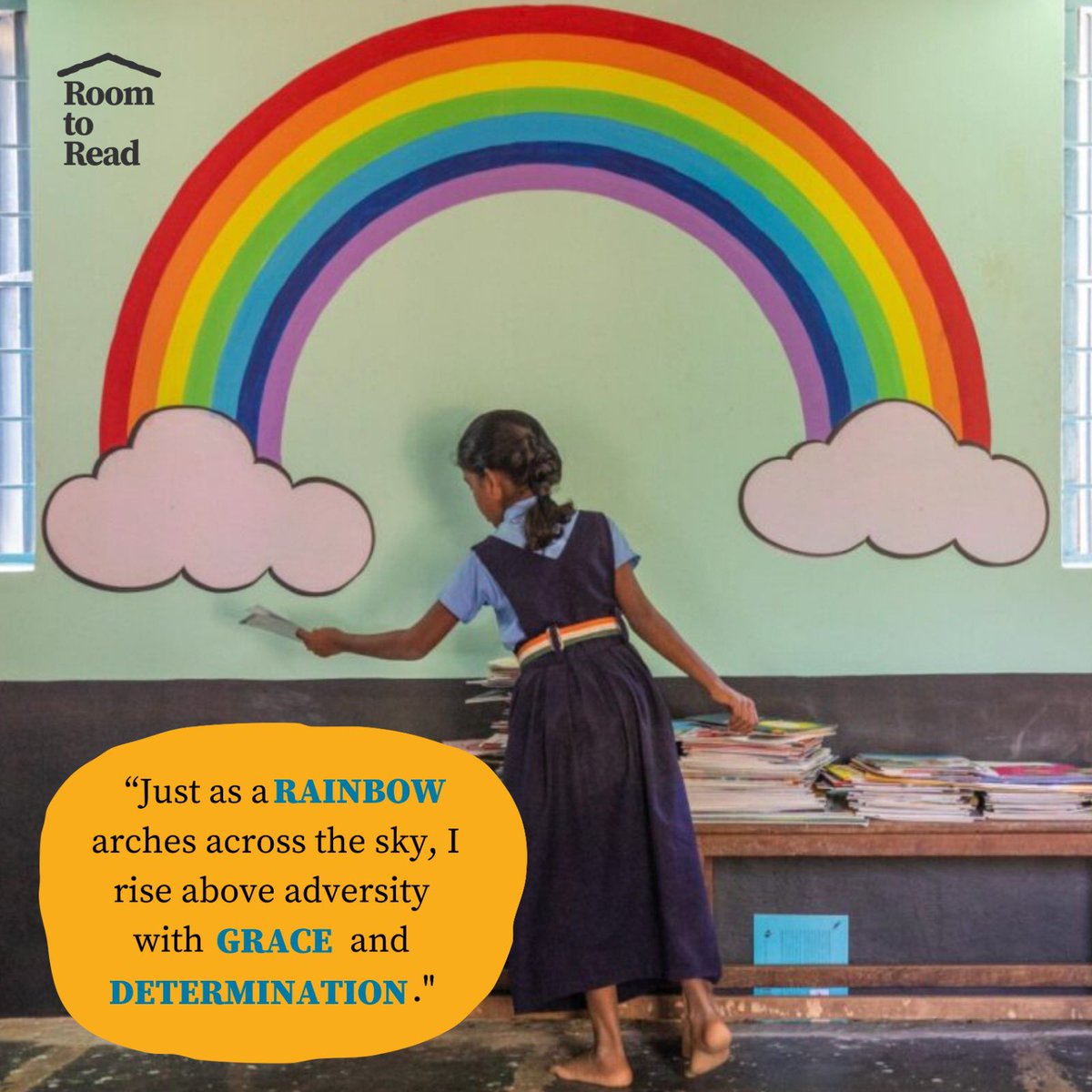 ￼ Empowering her journey with resilience and determination! 💪✨ She embraces her power, charts her own path, and continually empowers herself at every step of the way! @roomtoreadindia supports “𝓗𝓔𝓡” in this transformative journey through #LifeSkills.👭📚 #girlseducation