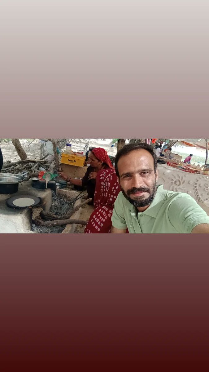 Enjoying 'Bajre ki Roti' in Nal Sarovar village in Gujarat is a delightful experience that connects you deeply with the local culture and cuisine. As you sit down at Savor lake, this tasty and nutritious Bajre ki Roti, freshly prepared on a traditional earthen stove🫕❣️👌🏼😄🍴