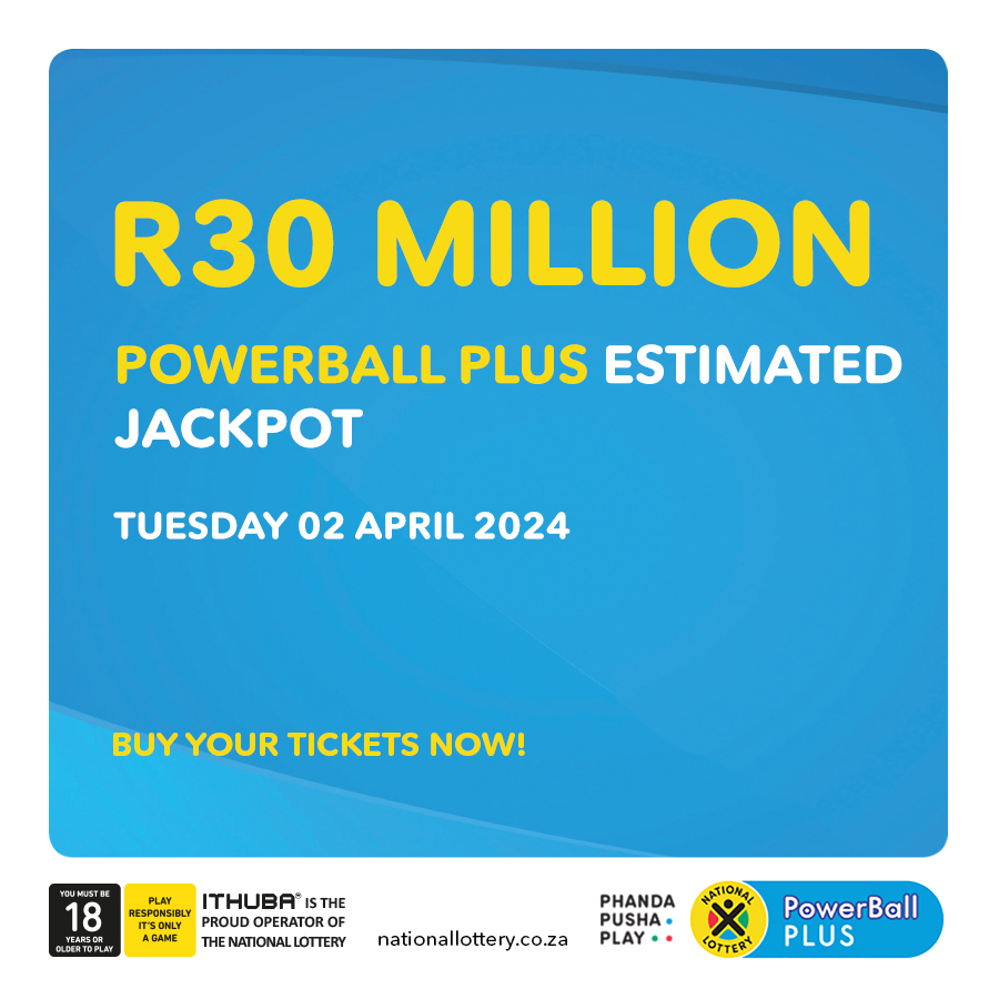 sa_lottery26's tweet photo. PowerBall &amp; PowerBallPLUS estimated jackpots:
PB: R124 Million
PBP: R30 Million for 02/04/24
#PhandaPushaPlay Now https://t.co/C9BdmE39GK https://t.co/fkOrgSAiYQ