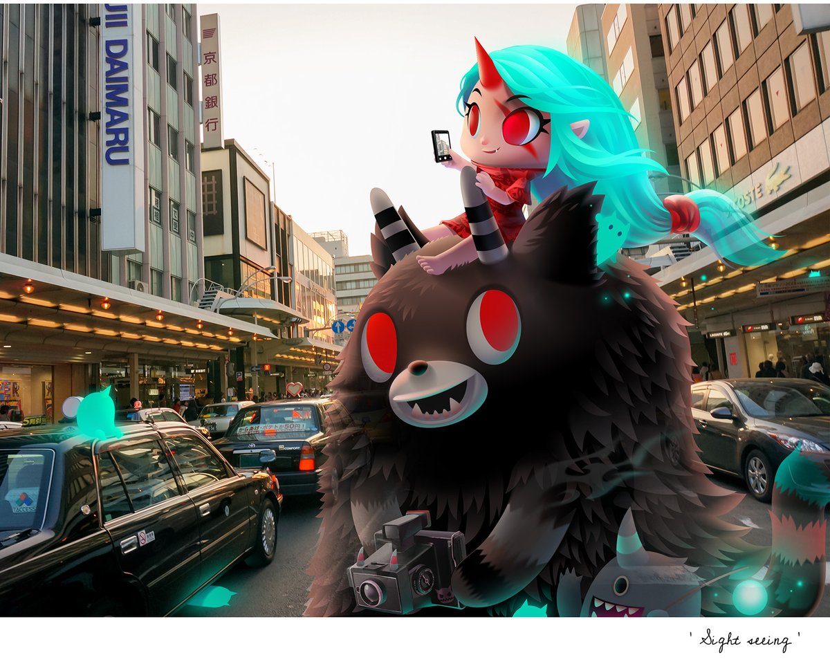 iamgugggar's tweet photo. "Last light is fading, Let's go sight seeing!~"

A snapshot of some Yokai found in some places
Available on @foundation 

Link in thread : 😈 https://t.co/nTgtU8tWgu