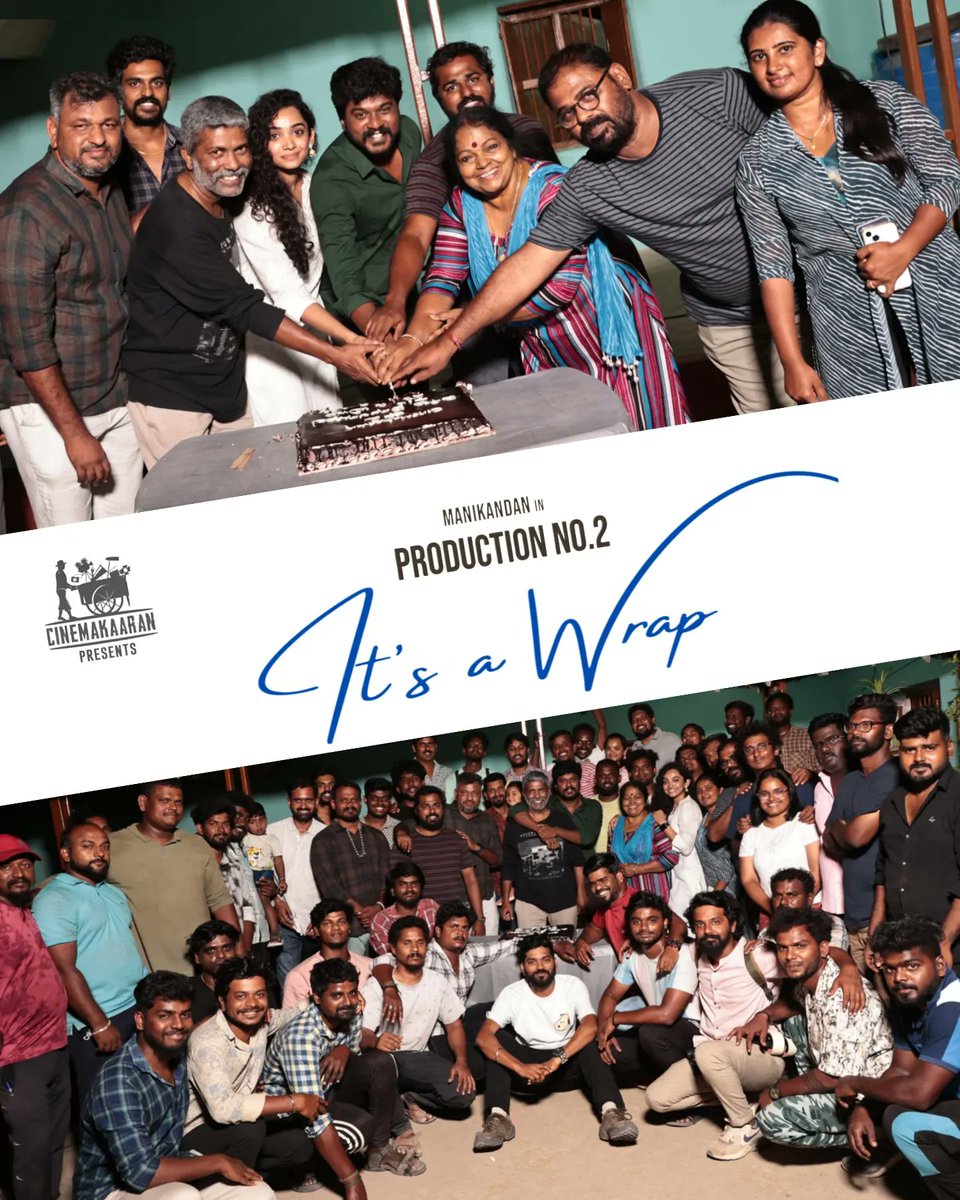 #Cinemakaaran Production:2 Successfully completed the shooting & it’s a wrap @cinemakaaranoff @manikabali87 @gurusoms @saanvemegghana @vinoth_offl @prasannaba80053 @DirRajeshwark @EditrKannanBalu @official7164 @EditrKannanBalu @meera190727 @sureshchandraa @Kumarksamy